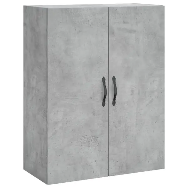 vidaXL Väggskåp betonggrå 69,5x34x90 cm konstruerat trä Säker betalning