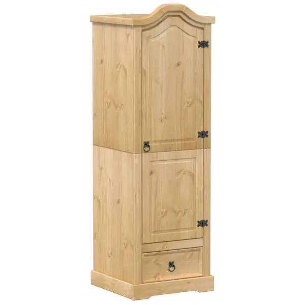 vidaXL Garderob Corona 55x52x170 cm massiv furu Endast denna vecka