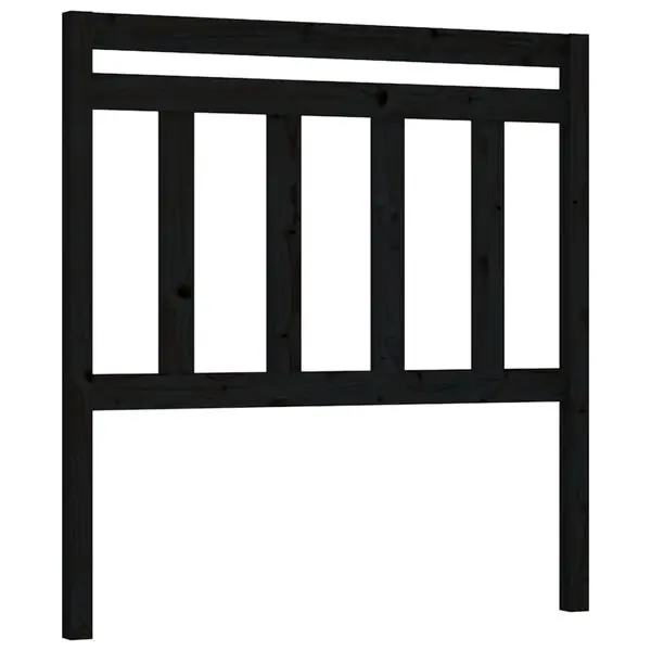 vidaXL Sänggavel svart 81x4x100 cm massiv furu Kundfavorit