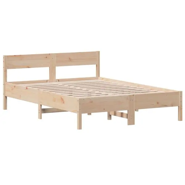 vidaXL Sängram utan madrass 160x200 cm massiv furu Beställ nu