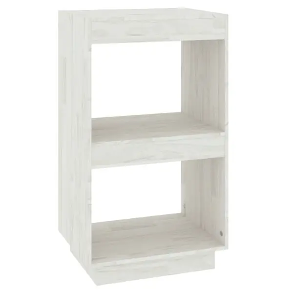 Lågt pris vidaXL Bokhylla vit 40x35x71 cm massiv furu