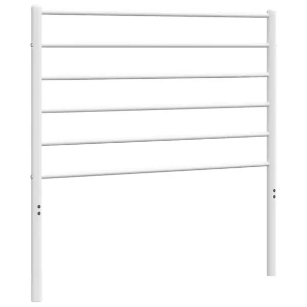 vidaXL Ersättningsgavel metall vit 80 cm Fynd