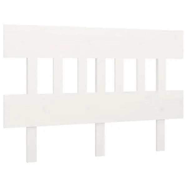 vidaXL Sänggavel vit 123,5x3x81 cm massiv furu Bästa pris