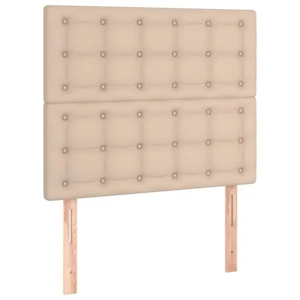 vidaXL Sänggavel Cappuccino 90x5x118/128 cm konstläder Populärt val