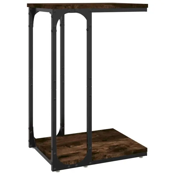 Säker betalning vidaXL Soffbord rökfärgad ek 40x30x60 cm konstruerat trä